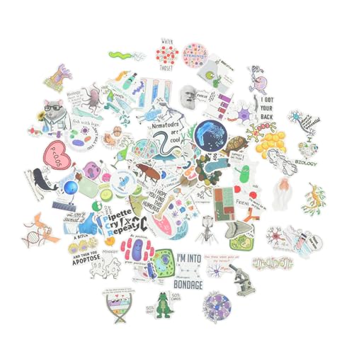 ERINGOGO 100 Stück Teiliges Wissenschafts Aufkleber Laptop Notizbuch Koffer Kreative DIY Sticker mit Chemie Labor Motiven Wasserfest Vielseitig für Scrapbook Reisegepäck Fahrrad ERINGOGO 100 Stück Teiliges Wissenschafts Aufkleber Laptop Notizbuch Koffer Kreative DIY Sticker mit Chemie Labor Motiven Wasserfest Vielseitig für Scrapbook Reisegepäck Fahrrad von ERINGOGO