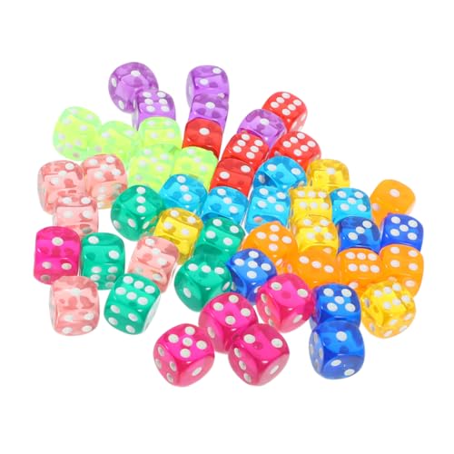 ERINGOGO Partyspiel-würfel – 100-teiliges Acryl-würfelset – 16 Mm Runde Ecken – Spaß Für Alle Altersgruppen von ERINGOGO