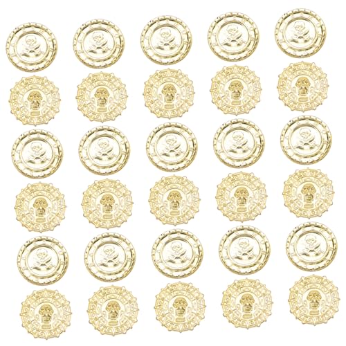 ERINGOGO 100 Stück goldene Schatzmünzen Piratenzubehör Piratenmasse Dekorationen für Piratenpartys Piratenschatz Für Gamer-Partygeschenke Piraten-Goldmünzen Karnevalsmünze Plastik ERINGOGO 100 Stück goldene Schatzmünzen Piratenzubehör Piratenmasse Dekorationen für Piratenpartys Piratenschatz Für Gamer-Partygeschenke Piraten-Goldmünzen Karnevalsmünze Plastik von ERINGOGO