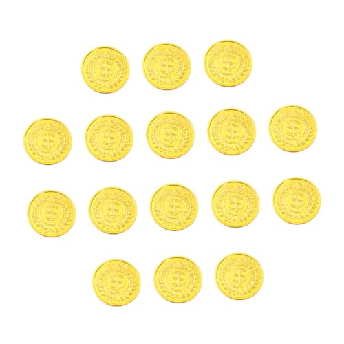 ERINGOGO 100 Stück simulierte Goldmünzen Toys spielsachen spielwaren für Schatz Währung Piraten-Goldmünzen Golden von ERINGOGO