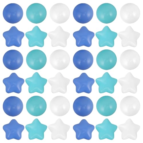 ERINGOGO Pool-Spielzeug 100 Stück Kunststoff-ozeanbälle Sternform Kinder Laufstall Pit-bälle Baby Kleinkind-Spielzeug von ERINGOGO