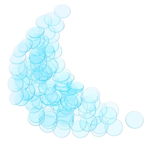 ERINGOGO 100Stücke Bingo Spielchips Transparente Kunststoff Zähler Für Brettspiele Und Lernaktivitäten Zum Zählen Und Sortieren Transparent Lake von ERINGOGO