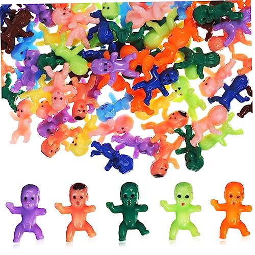 ERINGOGO 100Stücke Mini Babyfiguren Kreative Kunststoffbabys für Babypartys Deko und Geburtstagsfeiern und Tischdekoration ERINGOGO 100Stücke Mini Babyfiguren Kreative Kunststoffbabys für Babypartys Deko und Geburtstagsfeiern und Tischdekoration von ERINGOGO