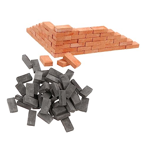 ERINGOGO 100Stücke Modellziegel für DIY Sandtisch Landschaftsdesign Puppenhaus Zubehör und Garten Deko Leicht und Langlebig ERINGOGO 100Stücke Modellziegel für DIY Sandtisch Landschaftsdesign Puppenhaus Zubehör und Garten Deko Leicht und Langlebig von ERINGOGO