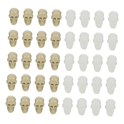 ERINGOGO 100Stücke Schädel Dekoration für Halloween Schädel Requisiten für DIY Deko Exquisites Zubehör für Themenpartys und Unheimliche ERINGOGO 100Stücke Schädel Dekoration für Halloween Schädel Requisiten für DIY Deko Exquisites Zubehör für Themenpartys und Unheimliche von ERINGOGO