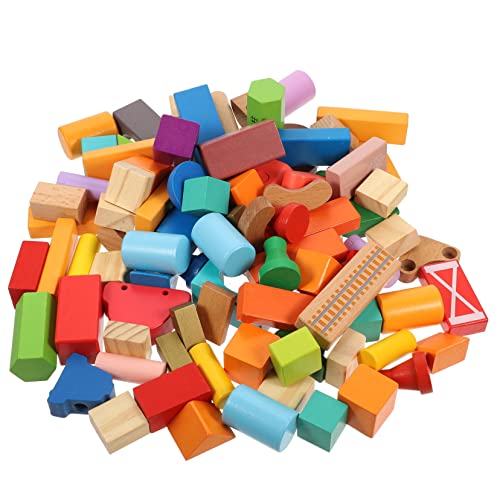 ERINGOGO 100st Pädagogisches Bausteinspielzeug Pädagogische Bausteine Blöcke Stapelspielzeug Vorschulspielzeug Kreative Geometrische Blöcke Bausteine für Kleinkinder Lernspielzeug Hölzern ERINGOGO 100st Pädagogisches Bausteinspielzeug Pädagogische Bausteine Blöcke Stapelspielzeug Vorschulspielzeug Kreative Geometrische Blöcke Bausteine für Kleinkinder Lernspielzeug Hölzern von ERINGOGO