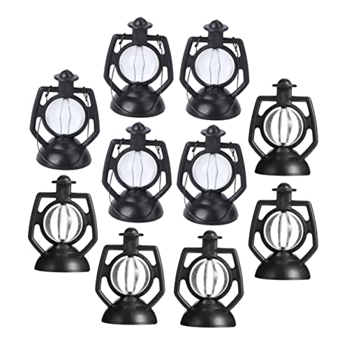 ERINGOGO 10St Simulierte kleine Petroleumlampe für kinderspielzeug hühner Toy for The Teachers Toys Zubehör für Miniaturszenen Mini-Puppenmöbel Plastik von ERINGOGO