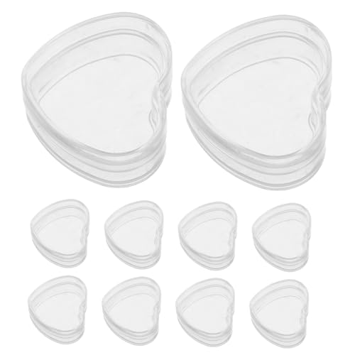 ERINGOGO 10Stücke Aufbewahrungsboxen Transparent Herzförmig für Puppenhaus Zubehör Kleiner Organizer aus Langlebigem für Modelle und Kreative ERINGOGO 10Stücke Aufbewahrungsboxen Transparent Herzförmig für Puppenhaus Zubehör Kleiner Organizer aus Langlebigem für Modelle und Kreative von ERINGOGO