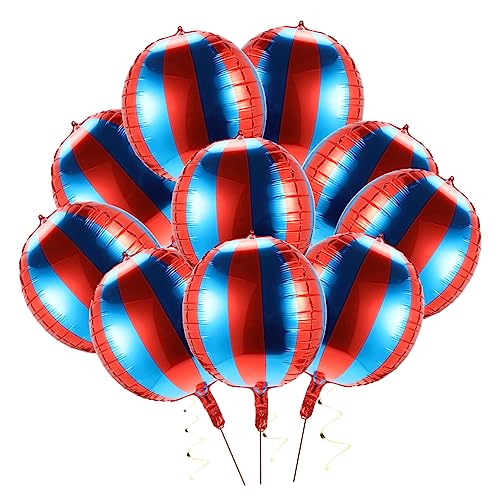 ERINGOGO 10stücke Blaue Und Rote Streifenballons Für Geburtstagsfeiern Shower-dekorationen Für -themenpartys Und Festliche Anlässe ERINGOGO 10stücke Blaue Und Rote Streifenballons Für Geburtstagsfeiern Shower-dekorationen Für -themenpartys Und Festliche Anlässe von ERINGOGO