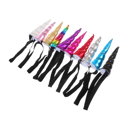 ERINGOGO 10Stücke Entzückende Horn Stirnbänder Für Einhorn Kopfschmuck Für Partys Halloween Und Leicht Und Bequem Für Jungen Vielseitig Einsetzbar von ERINGOGO