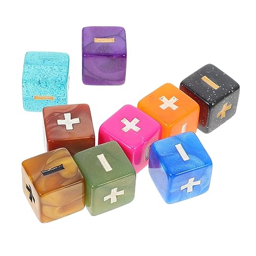 ERINGOGO 10Stücke Mathe Unterrichtswürfel aus Rechenwürfel für Plus Minus Spiele Multi Use Kinderspielzeug für Schule und Zuhause Lernspiele von ERINGOGO