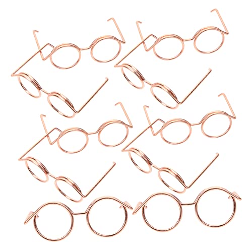 ERINGOGO 10Stücke Mini Puppenbrille Mit Metalldraht Rand Klassische Für Puppen Doll Eyewear Für Kreative Dress Up Spiele Für Puppen Roségold ERINGOGO 10Stücke Mini Puppenbrille Mit Metalldraht Rand Klassische Für Puppen Doll Eyewear Für Kreative Dress Up Spiele Für Puppen Roségold von ERINGOGO
