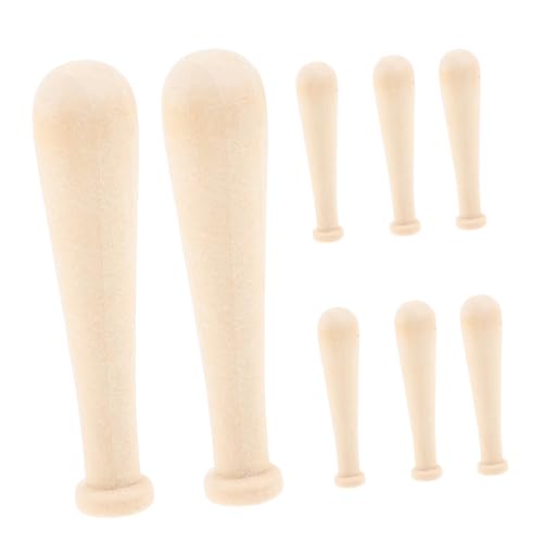 ERINGOGO 10Stücke Teiliges Mini Baseballschläger Bastelset Holz Graffiti Modelle für Bastelprojekt zum Selbermachen Kreative Spielzeuge für Partys und Leicht und Kompakt von ERINGOGO