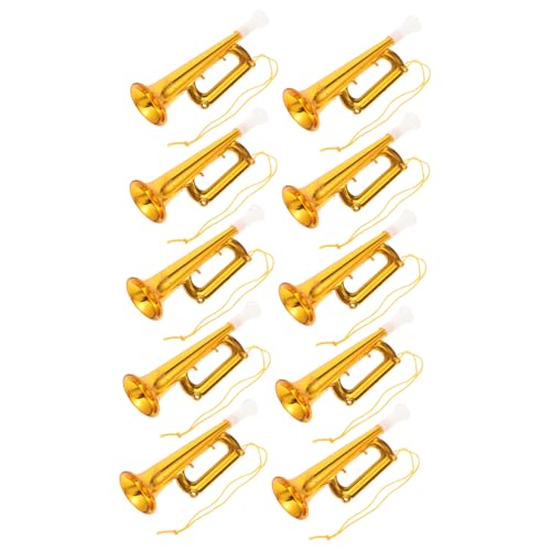ERINGOGO 10Stücke Teiliges Trompetenspielzeug Für Langlebige Party Requisiten Für Konzerte Und Veranstaltungen Fördert Musikalität Und Spaß Für Jungen ERINGOGO 10Stücke Teiliges Trompetenspielzeug Für Langlebige Party Requisiten Für Konzerte Und Veranstaltungen Fördert Musikalität Und Spaß Für Jungen von ERINGOGO