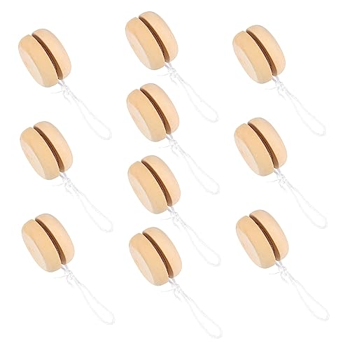 ERINGOGO 10Stücke Teiliges Unfertiges Holz Für Ansprüche Responsive Kugel DIY Malerei Und Basteln Kreatives Für Jungen Und Jahren von ERINGOGO