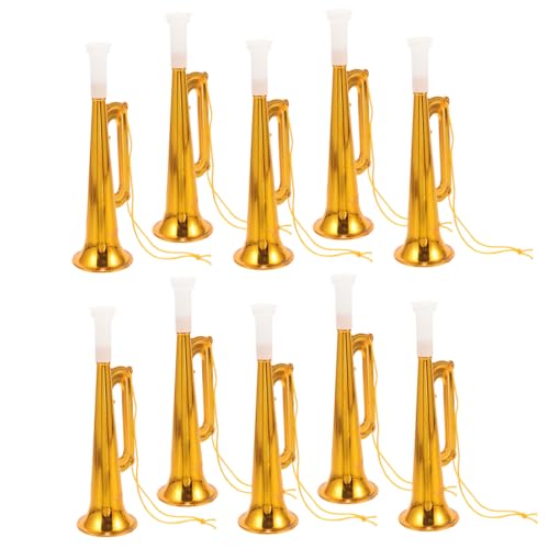ERINGOGO 10Stücke Trompeten Jubelnde Requisiten Für Bühnenaufführungen Exquisite Musikspielzeuge Für Party Und Veranstaltungsaccessoires ERINGOGO 10Stücke Trompeten Jubelnde Requisiten Für Bühnenaufführungen Exquisite Musikspielzeuge Für Party Und Veranstaltungsaccessoires von ERINGOGO
