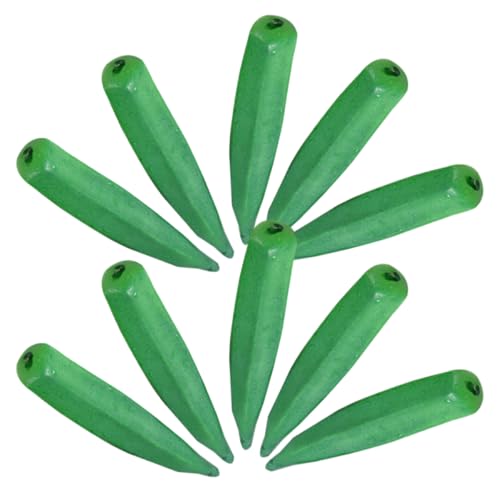 ERINGOGO 10st Simulierte Okra Pflanzen Essen Gras Künstlich Begrünung Gefälscht Anlage Im Freien Falsch Zwiebel Gemüse Schäumt Okra Requisiten Präsentieren Küchendekoration Schaum Green ERINGOGO 10st Simulierte Okra Pflanzen Essen Gras Künstlich Begrünung Gefälscht Anlage Im Freien Falsch Zwiebel Gemüse Schäumt Okra Requisiten Präsentieren Küchendekoration Schaum Green von ERINGOGO