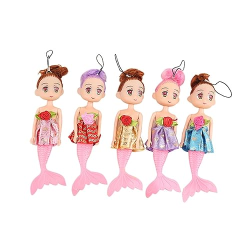 ERINGOGO 10st Mini-Spielzeug Mini-Puppen Meerjungfrauen Puppen Minipuppe Meerjungfrau Puppen Figur Spielzeug Mini-meerjungfrau-Puppen Anhänger Mädchen Kind von ERINGOGO