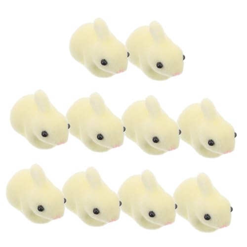 ERINGOGO 10stücke Miniatur Kaninchen Figuren Garten Dekoration Niedliche Mikrolandschaft Ornamente Für Feengarten Und Kreative Deko Für Ostern Und Kindergeburtstag von ERINGOGO