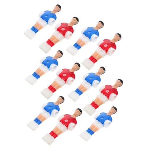ERINGOGO 11 Stück Teiliges Ersatzset Tischfußball Spieler Figuren Langlebige Farbintensive Foosball Männer für Standard Fußballspiel Tische Einfach zu Montieren für Reparatur und Austausch von ERINGOGO