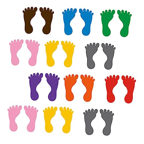 ERINGOGO 12 Paare Fußabdruck-Aufkleber Teppich Bodendekoration Bodenaufkleber Sensorische Aufkleber Dekorative Abziehbilder Aufkleber Abziehbilder Treppen Aufkleber Treppenabziehbilder PVC ERINGOGO 12 Paare Fußabdruck-Aufkleber Teppich Bodendekoration Bodenaufkleber Sensorische Aufkleber Dekorative Abziehbilder Aufkleber Abziehbilder Treppen Aufkleber Treppenabziehbilder PVC von ERINGOGO