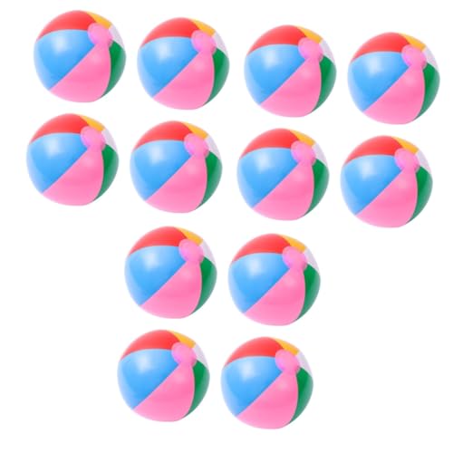 ERINGOGO 12 Stk aufblasbarer Wasserball bunte Spielbälle Plastik Strand aufblasbarer Strand Strandspielzeug Spielzeuge bunter Wasserball wasserballon Ball spielen aufblasbarer Ball PVC von ERINGOGO