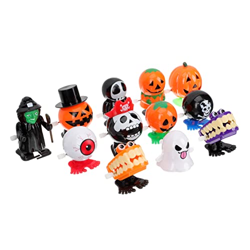 ERINGOGO 12 Stück Aufzieh Halloween Costume Halloween Kleidung funnytoys Badespielzeug Halloween- Halloween-Requisiten Halloween Angst Relief Plastik Colorful von ERINGOGO