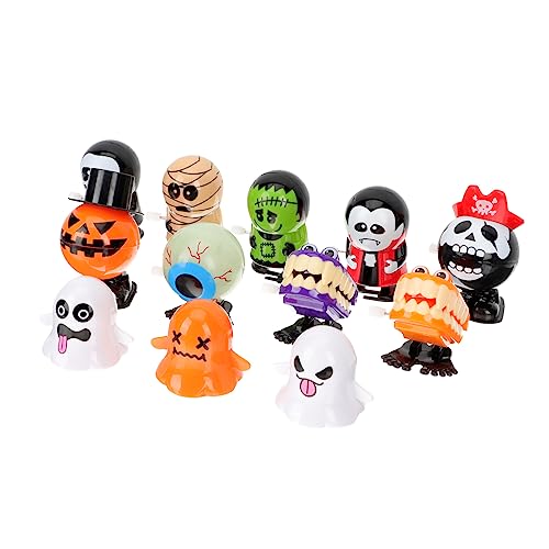 ERINGOGO 12 Stück Aufzieh Halloween Wicklung Schädelspielzeug aufziehen für kinderspielzeug funnytoys Gastgeschenke für Uhrwerk Plastik Colorful ERINGOGO 12 Stück Aufzieh Halloween Wicklung Schädelspielzeug aufziehen für kinderspielzeug funnytoys Gastgeschenke für Uhrwerk Plastik Colorful von ERINGOGO