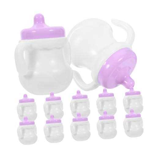 ERINGOGO 12 Stück Babyflasche kinderflaschen Chilli Bottles детские игрушки wc kinderspielzeug Puppenmilchflaschen geben vor, Hausspielzeug zu Sein Puppenflaschen Plastik von ERINGOGO