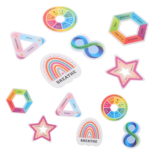 ERINGOGO 12 Stück Beruhigende Sensory Aufkleber Textur für Stressabbau für Erwachsene zum Entspannen und Selbstklebend und Rückstandsfrei ERINGOGO 12 Stück Beruhigende Sensory Aufkleber Textur für Stressabbau für Erwachsene zum Entspannen und Selbstklebend und Rückstandsfrei von ERINGOGO