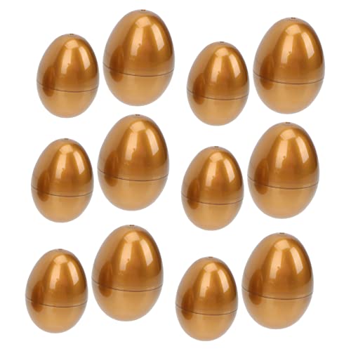 ERINGOGO 12stücke Goldene Ostereier Für Mädchen Befüllbare Eier Für Süßigkeiten Spielzeug Und Kreative Dekoration Für Ostern Für Ostereiersuche Und Feiern ERINGOGO 12stücke Goldene Ostereier Für Mädchen Befüllbare Eier Für Süßigkeiten Spielzeug Und Kreative Dekoration Für Ostern Für Ostereiersuche Und Feiern von ERINGOGO