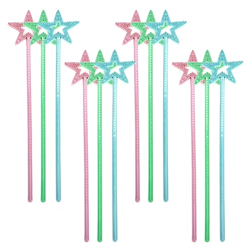 ERINGOGO Sterne-Set Für Kinder 12-teilig Fünfzackiger Sternstab Stabile Plastikstäbe Zum Anziehen Rollenspiel-Spielzeug Für Jungen Und Mädchen ERINGOGO Sterne-Set Für Kinder 12-teilig Fünfzackiger Sternstab Stabile Plastikstäbe Zum Anziehen Rollenspiel-Spielzeug Für Jungen Und Mädchen von ERINGOGO