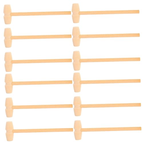 ERINGOGO 12 Stück Kleine Hammerspielzeug Minihämmer zum Basteln Spielzeughammer kleines Hammerspielzeug Minihammer tippen Hämmer Mallet Bambus Schokolade ERINGOGO 12 Stück Kleine Hammerspielzeug Minihämmer zum Basteln Spielzeughammer kleines Hammerspielzeug Minihammer tippen Hämmer Mallet Bambus Schokolade von ERINGOGO