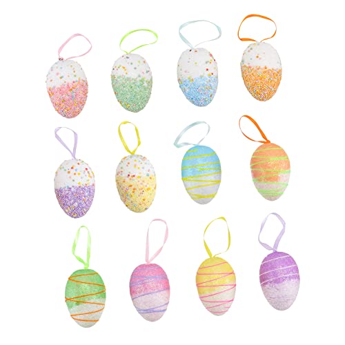ERINGOGO 12stücke Diy Ostereier Ornamente Farbige Dekorationen Für Osterfeiern Und Spielhäuser Fördert Die Kreativität Von Kindern Und Sorgt Für Festliche von ERINGOGO