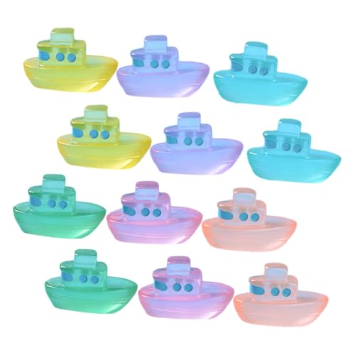 ERINGOGO 12 Stück Luminous Mini Boot Dekoration Teiliges aus Rasenboot Figuren für Mikrolandschaft Garten und Tischdeko Detailreiche Kunsthandwerk Farben ERINGOGO 12 Stück Luminous Mini Boot Dekoration Teiliges aus Rasenboot Figuren für Mikrolandschaft Garten und Tischdeko Detailreiche Kunsthandwerk Farben von ERINGOGO