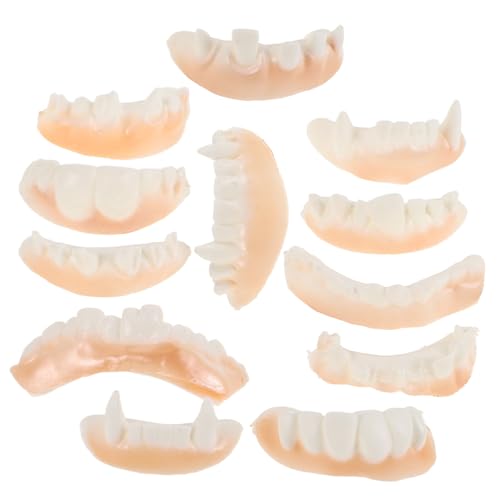 ERINGOGO 12stücke Teiliges Halloween Gebiss Realistische Vampirzähne Für Kostümparty Und Gruseldekoration Für Halloween Cosplay Und Horror-themenfeste ERINGOGO 12stücke Teiliges Halloween Gebiss Realistische Vampirzähne Für Kostümparty Und Gruseldekoration Für Halloween Cosplay Und Horror-themenfeste von ERINGOGO