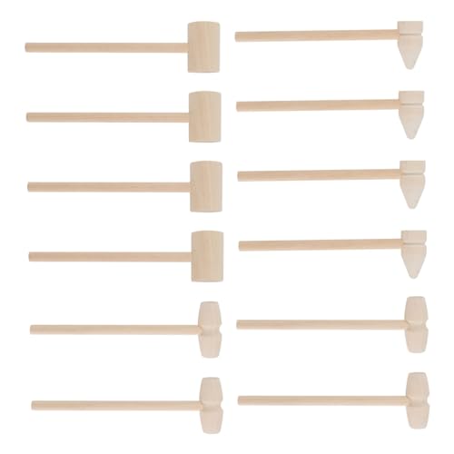 ERINGOGO 12 Stück Mini Holzhammer für Motorikspielzeug Vielseitig Einsetzbar für Kreative Spiele Hochwertiges Holz Sicher und Burtfrei für Erlernen von Feinmotorik ERINGOGO 12 Stück Mini Holzhammer für Motorikspielzeug Vielseitig Einsetzbar für Kreative Spiele Hochwertiges Holz Sicher und Burtfrei für Erlernen von Feinmotorik von ERINGOGO