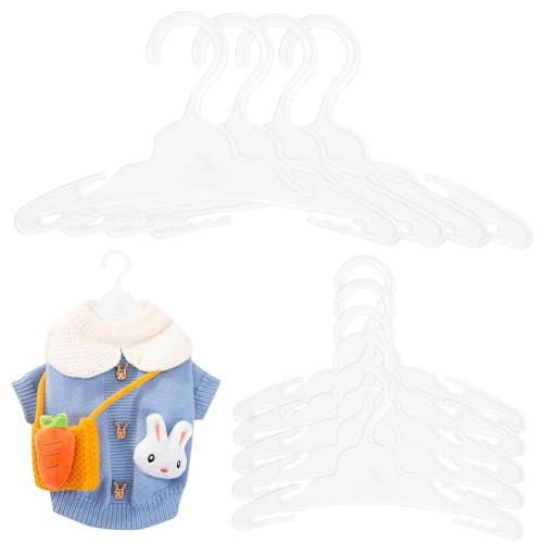 ERINGOGO 12 Stück Puppenkleiderbügel Kleiner Kleiderbügel für Puppen Langlebig und Wiederverwendbar für Puppenschränke und Miniatur Kleiderständer von ERINGOGO