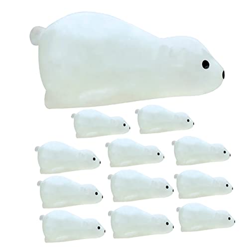 ERINGOGO 12 Stück Mini Tierpuppen Eisbärfiguren Weicher Leuchtender Bär Tier Kleine Bären Garten Miniatur Bär Dekorationen Figuren Ornament Mini Bär Bär Harz ERINGOGO 12 Stück Mini Tierpuppen Eisbärfiguren Weicher Leuchtender Bär Tier Kleine Bären Garten Miniatur Bär Dekorationen Figuren Ornament Mini Bär Bär Harz von ERINGOGO