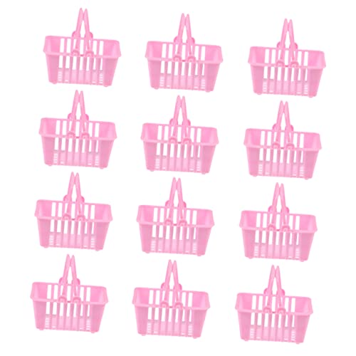 ERINGOGO 12 Stück Mini-einkaufskorb Massenspielzeug Für -nahrungsmittelkorb Klein Körbe Miniatur Mini- -einkaufskorb Party Korbspielzeug Aus Kunststoff Plastik Rosa ERINGOGO 12 Stück Mini-einkaufskorb Massenspielzeug Für -nahrungsmittelkorb Klein Körbe Miniatur Mini- -einkaufskorb Party Korbspielzeug Aus Kunststoff Plastik Rosa von ERINGOGO