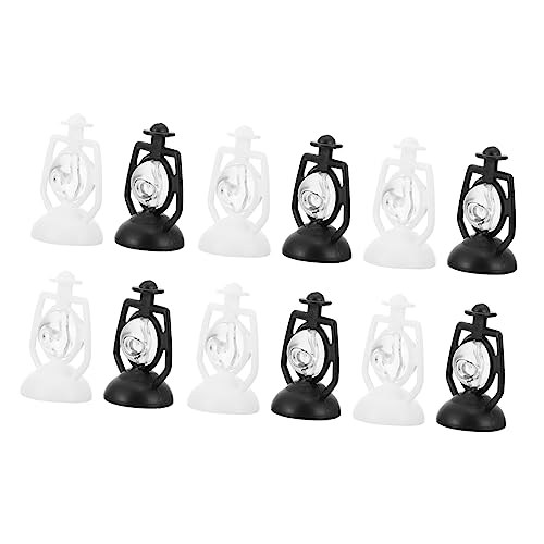 ERINGOGO 12 Stück Mini-öllampe Puppenhauslaterne Klein Artikel Miniatur Winzig Alt Szene Mini-petroleumlampe Puppenhauslampen Laterne Puppenhaus Puppenhausdekoration Plastik von ERINGOGO