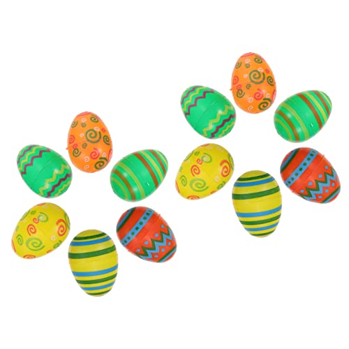 ERINGOGO 12stücke Bunte Ostereier Zum Befüllen Für Ostern Basteln Dekoration Für Osterpartys Wiederverwendbare Eier Sicher ERINGOGO 12stücke Bunte Ostereier Zum Befüllen Für Ostern Basteln Dekoration Für Osterpartys Wiederverwendbare Eier Sicher von ERINGOGO