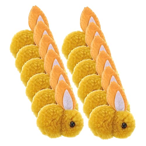 ERINGOGO 12 Stück Plüschhase Weihnachtsplüschpuppe Süße Dekorationen Weiche Plüschtiere Plüschtier Ausgestopftes Kaninchen Mädchen Hallo Hasenschwanz Weihnachtsdekoration Kleines von ERINGOGO