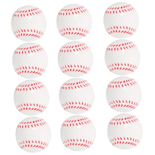 ERINGOGO 12 Stück Schwammballspielzeug Schaum Im Freien Federnd Outdoor Training Für Kleine Baseballbälle Baseball Üben Baseball-trainingsbälle Babyball Pu von ERINGOGO