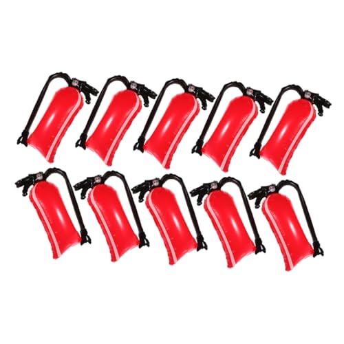ERINGOGO 12 Stück Teiliges Aufblasbare Feuerlöscher Ballons Aluminiumfolie Feuerwehr Deko für Kindergeburtstag Schnelle Inflation Lebendige Partydekoration für Feuerwehrmann Motto Outdoor von ERINGOGO