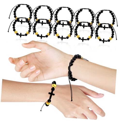 ERINGOGO 12 Stück Teiliges Baseball Armband aus Robusten Acrylperlen Verstellbare Herren Sportschmuck mit Softball Charm Modisches Handgelenkband für Sportfans und Spieler von ERINGOGO