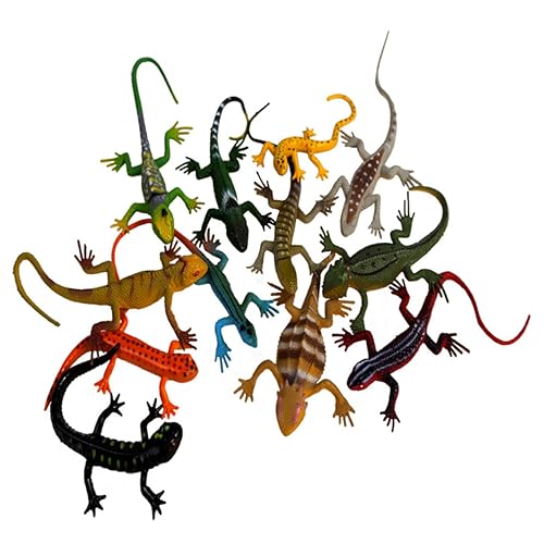 ERINGOGO 12 Stück Teiliges Eidechsen Modellspielzeug Realistische Reptilienfiguren für Kreative Spielmöglichkeiten für Dekoration von Garten oder Partys ERINGOGO 12 Stück Teiliges Eidechsen Modellspielzeug Realistische Reptilienfiguren für Kreative Spielmöglichkeiten für Dekoration von Garten oder Partys von ERINGOGO