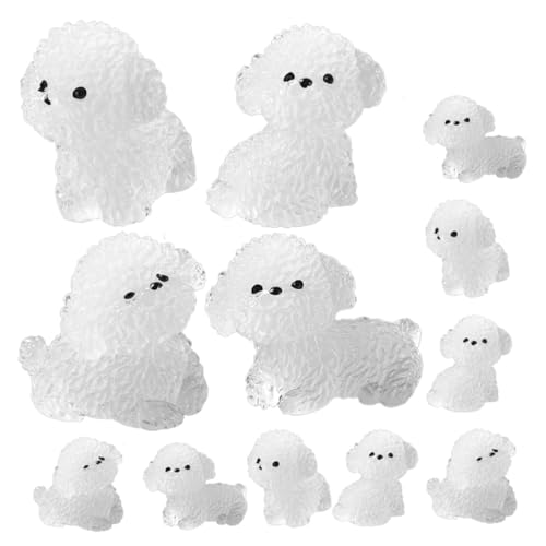 ERINGOGO 12 Stück Teiliges Leuchtende Mini hundefiguren aus Robustem Resin Niedliche Tierornamente für Garten Landschaft Aquarium und DIY Dekoration Verschiedene Liegende und Stehende ERINGOGO 12 Stück Teiliges Leuchtende Mini hundefiguren aus Robustem Resin Niedliche Tierornamente für Garten Landschaft Aquarium und DIY Dekoration Verschiedene Liegende und Stehende von ERINGOGO