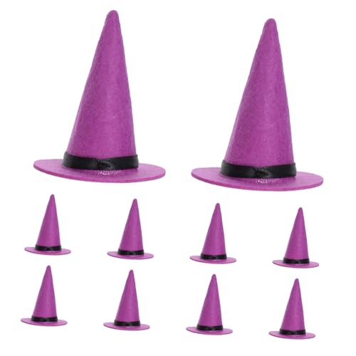 ERINGOGO 12 Stück Teiliges Mini Halloween Filzhüte Vielseitige Wiederverwendbare Party und Bastel Hexenhüte als Flaschenverschluss Cupcake und Kostümdekoration für Halloween Partys ERINGOGO 12 Stück Teiliges Mini Halloween Filzhüte Vielseitige Wiederverwendbare Party und Bastel Hexenhüte als Flaschenverschluss Cupcake und Kostümdekoration für Halloween Partys von ERINGOGO