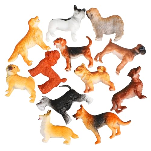 ERINGOGO 12 Stück Teiliges Mini Hund Figuren aus Robustem Kunststoff Realistisch Detaillierte Welpen Miniatur Dekorativ und Spielerisch für Büro Garten und Lernspielzeug ERINGOGO 12 Stück Teiliges Mini Hund Figuren aus Robustem Kunststoff Realistisch Detaillierte Welpen Miniatur Dekorativ und Spielerisch für Büro Garten und Lernspielzeug von ERINGOGO